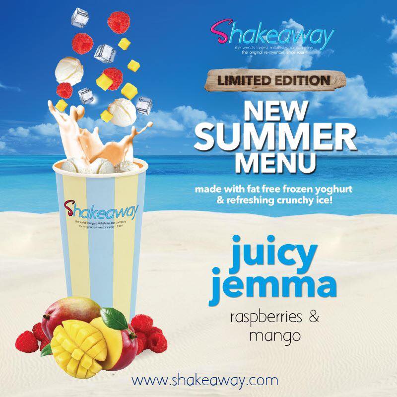 Get your hands on the limited edition 'Juicy Jemma' only at ShakeAway. 