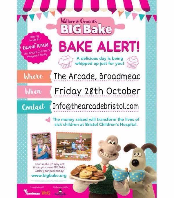 BIG Charity Bake Sale at The Arcade