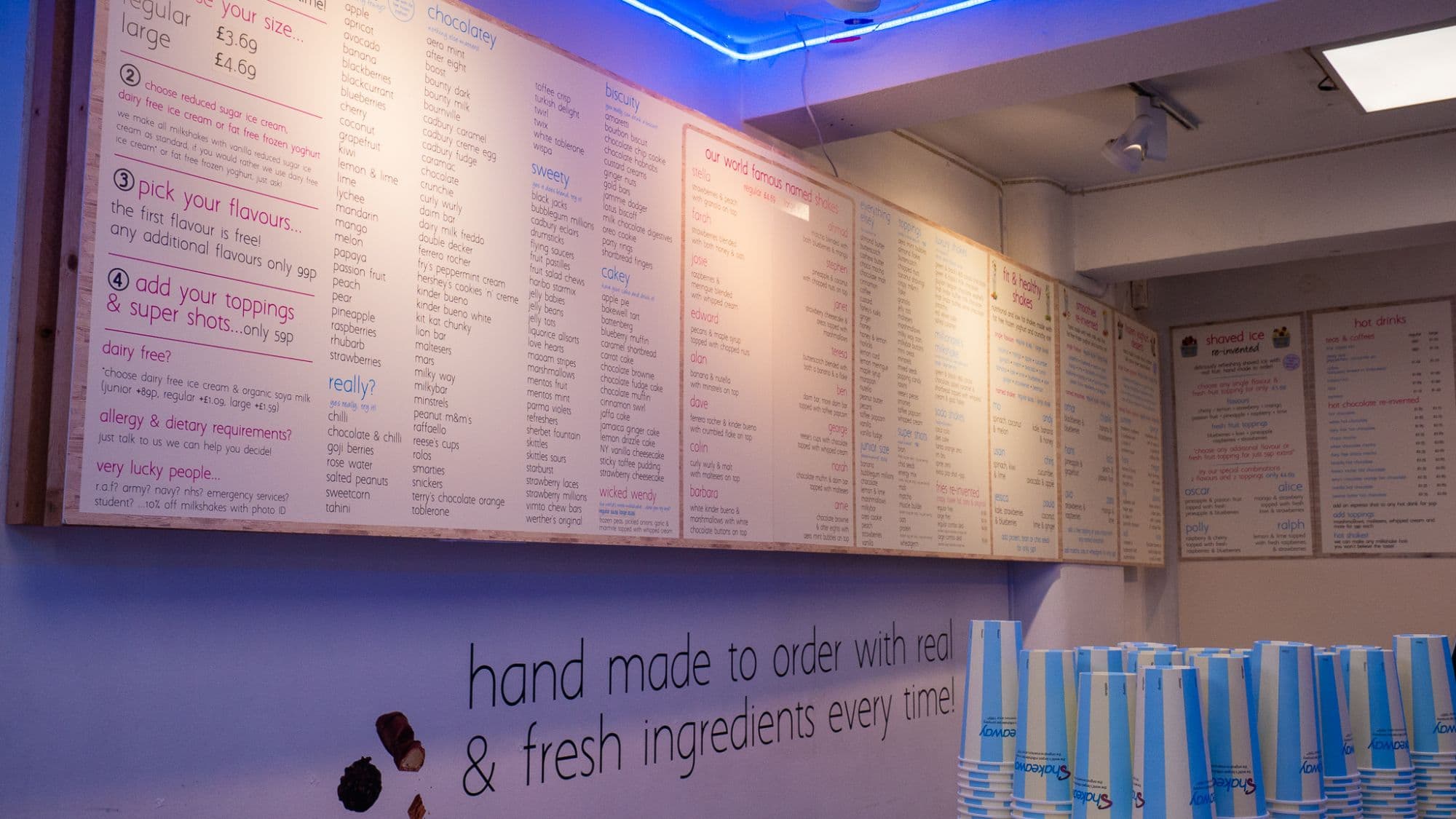 Shakeaway Launches New Menu!